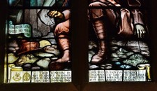 Photo 12x8 Hythe, St. Leonard's Church: The Hildyard window, tribute to a  c2017