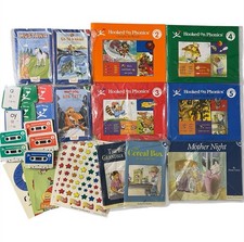 Hooked On Phonics 1998 Deluxe Set Level 2  5 Books Tapes Flash Cards INCOMPLETE