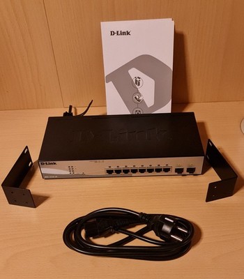 D-Link DGS-1210-10 V:F1, 10-port Gigabit Managed Switch 2x SFP PORT Rack Mount