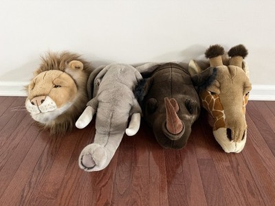 Bibib & Co Trophy Collection Safari Animals Nursery Wall Decor Mounts