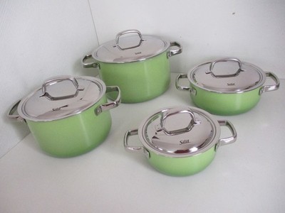 SILIT PASSION TOPFSET INDUKTION 4-TEILIG, FRESH GREEN / LEMON GREEN NEU & OVP