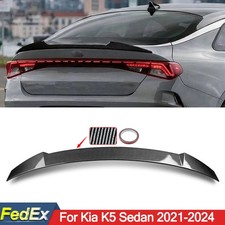 Rear Spoiler Wing Lip For Kia K5 2021 2022 2023 2024 Factory Style Carbon Look