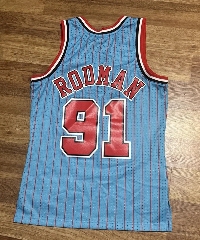 CHICAGO BULLS DENNIS RODMAN MITCHELL & NESS 1995-96 HWC SWINGMAN Size S MEN - Image 3 of 4