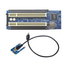 Mini PCIE Card Adapter Converter Mini PCIE to 2 Port PCI Slot ASM1083 Chip with