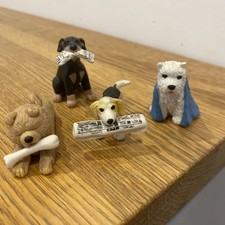 4 x Vintage 90s M.E.G. Puppy in My Pocket   Collectable Toys Small 2 With Paper