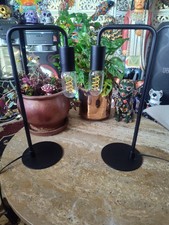  2 Modern Table Lamp Industrial Bedside Nightstand Lamp