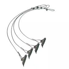 30 In. Easyhook Anchor Kit (4 Pieces) with Driving Rod and Heavy-Guage Wrapped W