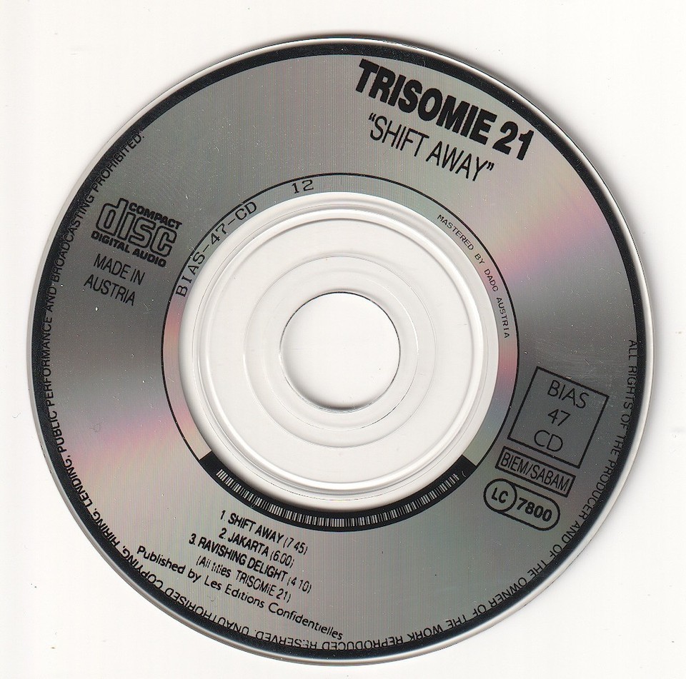 Trisomie 21 CD-Single Shift Away ( 3inch) Bitte Lesen !!!! | eBay UK