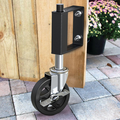 Heavy Duty Gate Caster, Spring Loaded Gate Wheel, Swivel Caster Wheels for Woode