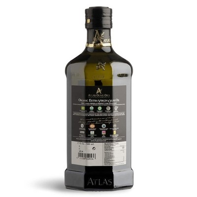 Atlas Organic Cold Pressed Moroccan Extra Virgin Olive Oil, Polyphenol Rich, NEW