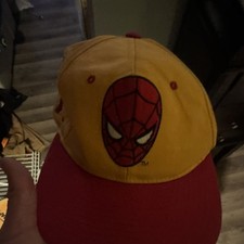 Marvel Spider-Man Yellow Red Adjustable Baseball Cap One Size Men