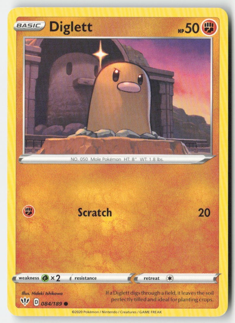 Diglett 84/189 Common MP Regular - Darkness Ablaze