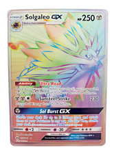 2017 Pokemon Solgaleo GX Rainbow Holo Card Sun & Moon Base Set 155/149 on eBay