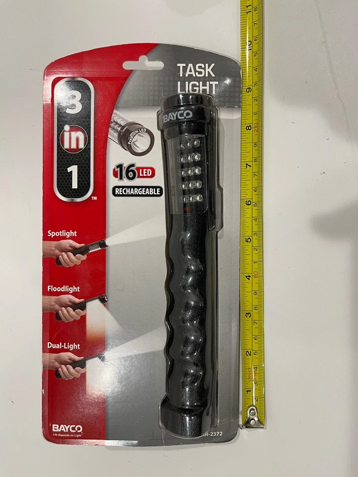 BAYCO 3 in 1 Tasklight 16LED Rechargeable Spotlight Floodlight Dual-Light - Image 3 of 3