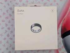 Oura Ring 4 Oura Ring Gen 4 Fitness Ring - Black - Size 8 -NEW
