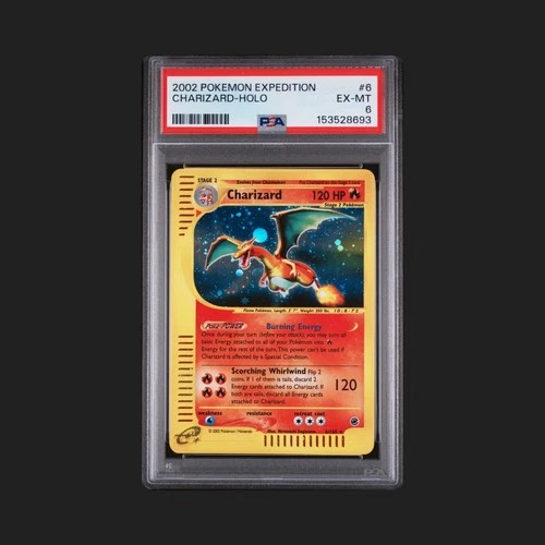 ** PSA 6 ** Pokémon TCG Charizard Holo Rare Expedition Base Set 6/165 2002