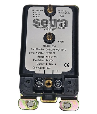 #ad #ad Setra Systems Model 264 Differential Pressure Transducer 26412R5WB11T1C $49.99