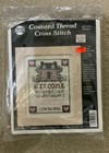 Welcome cabin sampler counted cross stitch kit — photo 1
