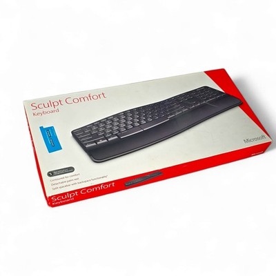  Microsoft Sculpt Comfort Desktop Wireless Ergonomic Keyboard V4S-00001