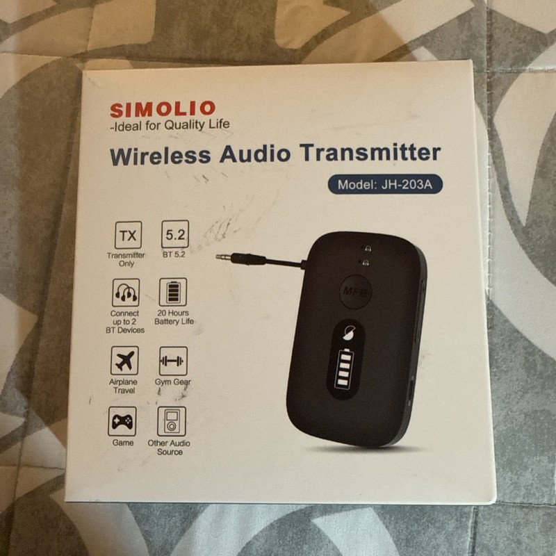 SIMOLIO Bluetooth Receiver for Car Home Stereo/Wired Headphones/Hands Free Calls