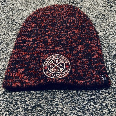 P51 Warner Bros Studios Beanie Maroon Black Lightweight One Size