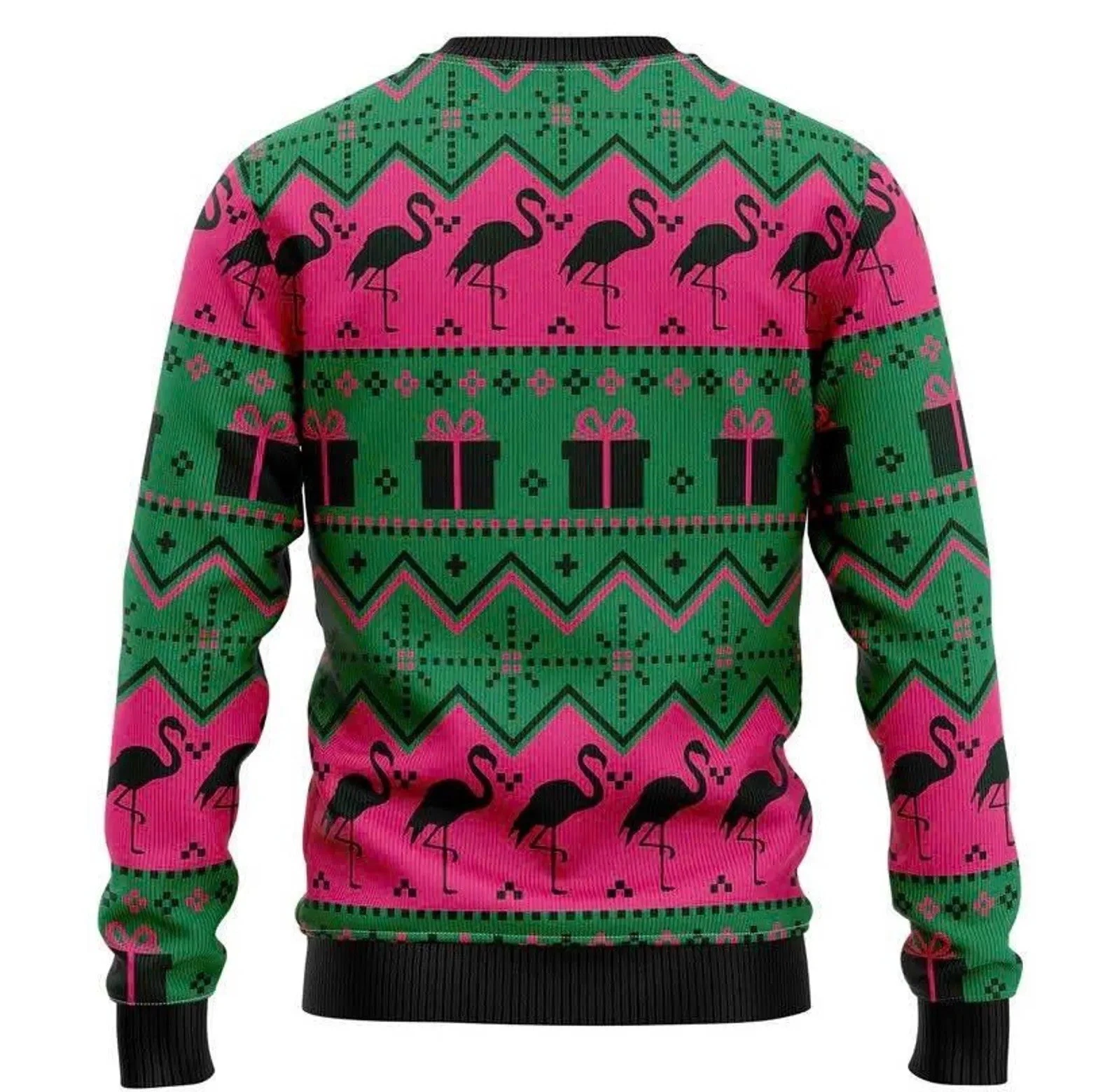 Flamingo Christmas Tree Ugly Christmas Sweater, Funny Holiday Sweatshirt