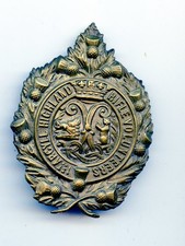 1st Argyll   Highland Rifle Volunteers  Scottish Cap Badge