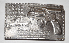 Vintage 1978 Great American Buckle Co. Polish Armed Guard Buckle