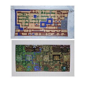 The Legend of Zelda Classic NES Map 12" X 24" Poster inches Vinyl Weatherproof