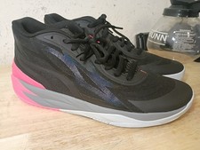 Puma Lamelo Ball MB.02 Flare Black Sunset Glow Pink Men's Size 11  EC 
