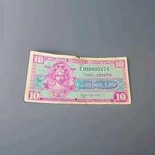 1954-1958 Military Payment Certificate 10 Cents - Series 521 - Circulated