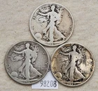 WPCoins ~ 1919, 1919-D, 1919S Walking Liberty Half Dollars