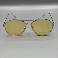 Gentle Monster Ranny Ring Sunglasses Titanium Yellow-Tint Lenses 60-15-147 Used