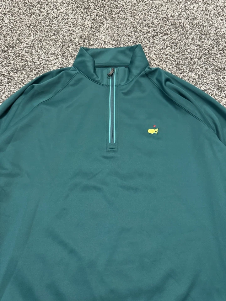 Moletom Pulôver Masculino Masters Tech 1/4 Zíper Verde Tamanho G Perfeito Estado - Imagem 2 de 4