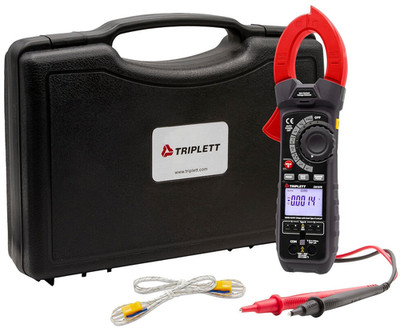 CM1070 True RMS AC/DC Clamp Meter with Dual Type K and Ua for Superheat and Diff