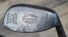 Antique Vintage Spalding Waterfall CS Hymers Kahkwa Hickory Wood Shaft Golf Club