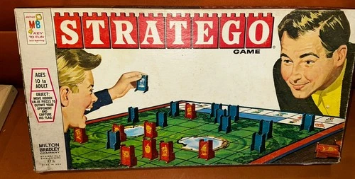 Vintage Stratego Board Game 4916 COMPLETE Milton Bradley Very Nice