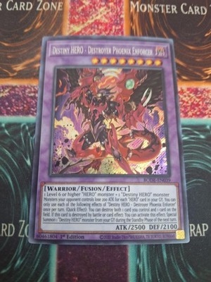 Destiny HERO - Destroyer Phoenix Enforcer BODE-EN039 Secret Rare 1st Edition NM