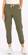 Women's Vuori Weekend Jogger Sz S Performance 7/8 Pants Oregano Green
