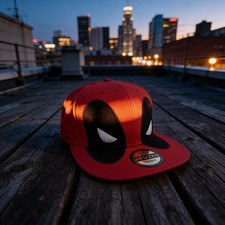 Marvel Deadpool Big Face Snapback Hat by Difu...