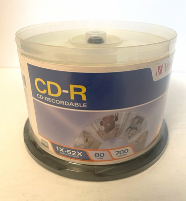 Verbatim CD-R 700MB 80min 1x-52x Recordable Spindle/Cake Box - Sealed