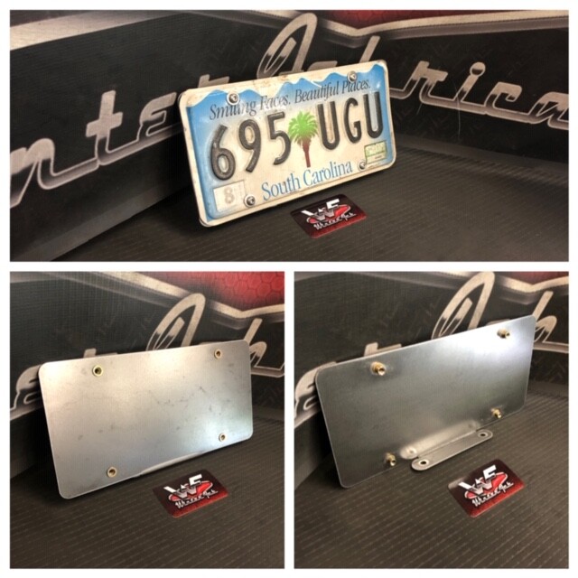 Custom License Plate Mount Hot Rod Minitruck Custom eBay