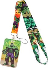 The Incredible Hulk Bruce Banner Themed ID Holder Keychain Lanyard