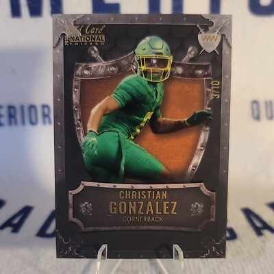 2023 WILD CARD WEEKEND WARRIOR SP PROMO Christian Gonzalez WWP-9 # 3/10 Patriots