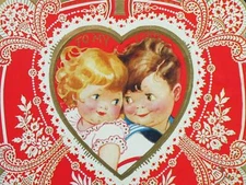 Vintage Valentine Poster Print Holiday Wall Decor 17 X 12 Reproduction