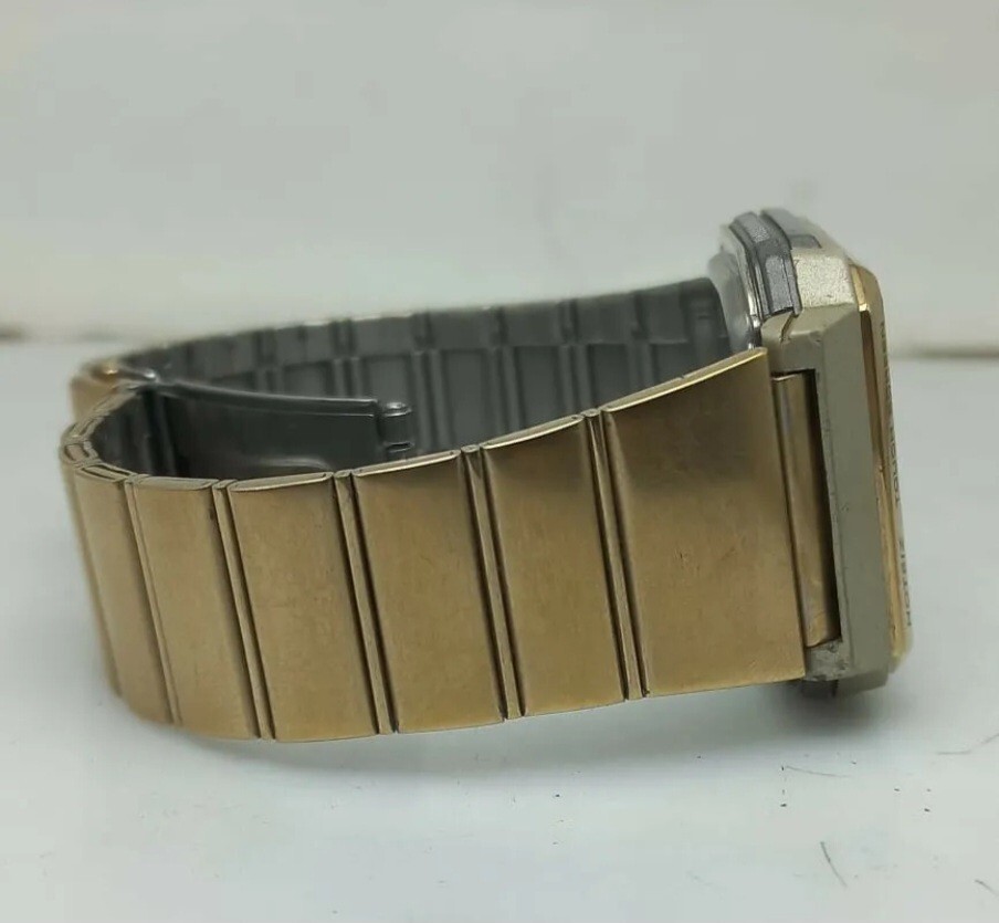 時計 N2694 CASIO HOTBIZ VDB-3120 🚨🔥Vintage Casio Gold Hotbiz Touch Screen VDB-3000 Men's