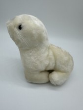 Sea World 1986 Plush Seal Lion Pup Stuffed Animal White Soft