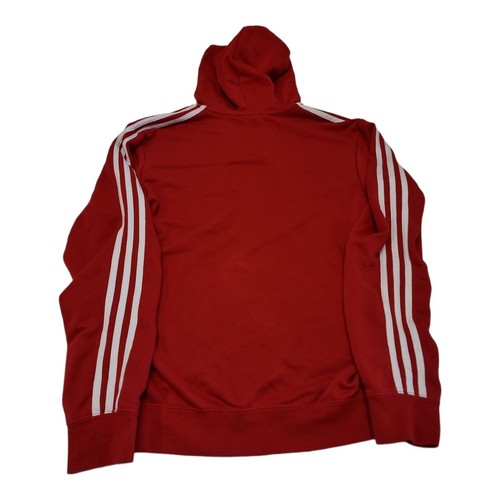 ADIDAS Bayern Munich Hoodie Jacket Mens Football Size Small Red Great Condition⚽ - Picture 3 of 6