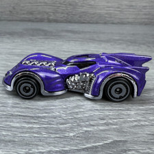 Hot Wheels Mattel DC Comics Batman CFK22 Arkham Asylum Batmobile 2010 Purple Car