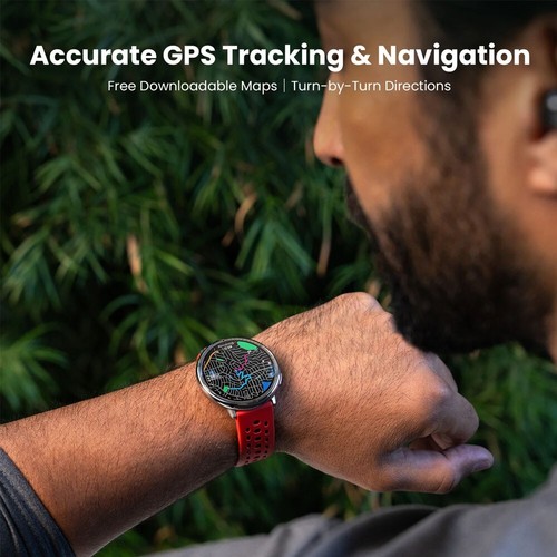 Amazfit Active 2 44mm AMOLED 512 MB Fitness Smart Watch Zepp OS (Red) - Picture 5 of 9